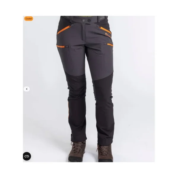 PANTALON ABISKO LIGHT STRETCH SHELL ANTHRACITE/BLACK 32110 TAILLE TAILLE 36 FR