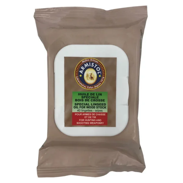 Paquet de 40 Lingettes Huilées Armistol pour Bois de Crosse