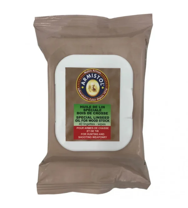 Paquet de 40 Lingettes huilées Armistol pour bois de crosse – Tout-Chasse.fr