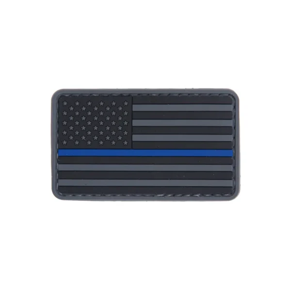 Patch PVC Drapeau USA Bleu line