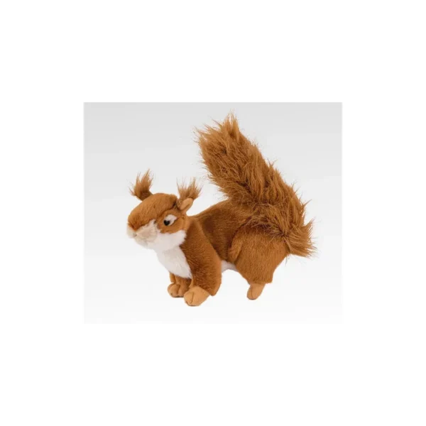 PELUCHE ECUREUIL ROUX 20CM