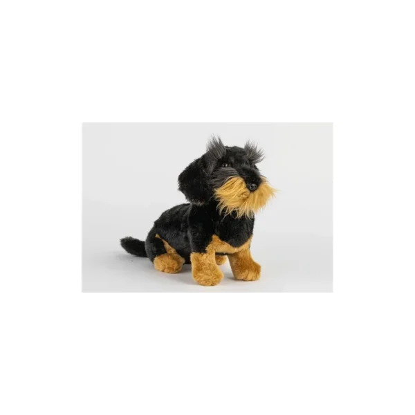 PELUCHE TECKEL POILS DURS – 28 CM
