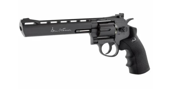 Réplique Revolver DAN WESSON 8pouces NOIR LOW POWER – Tir de loisir/Pistolet à bille – securicount