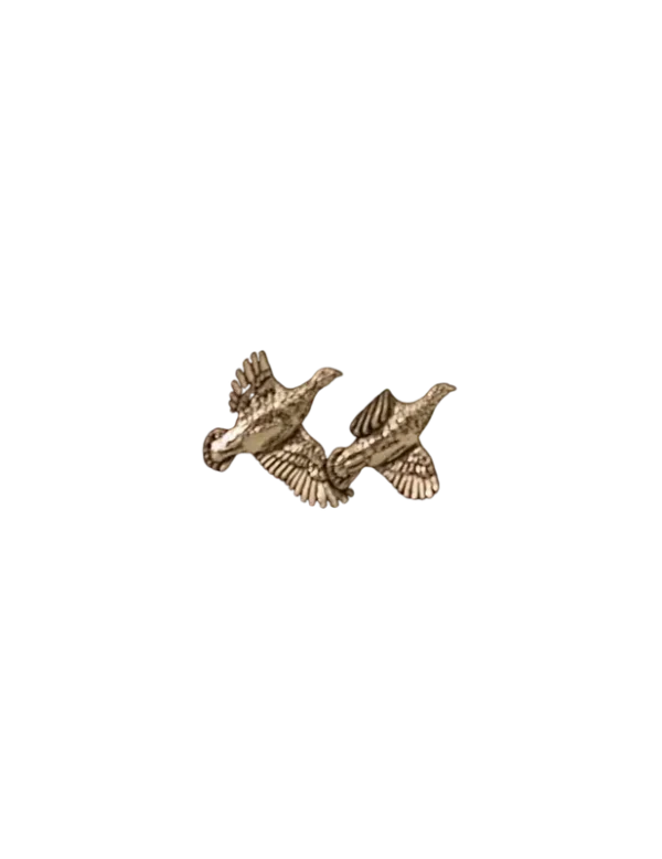 Pin’s couple de perdrix grises Lovergreen