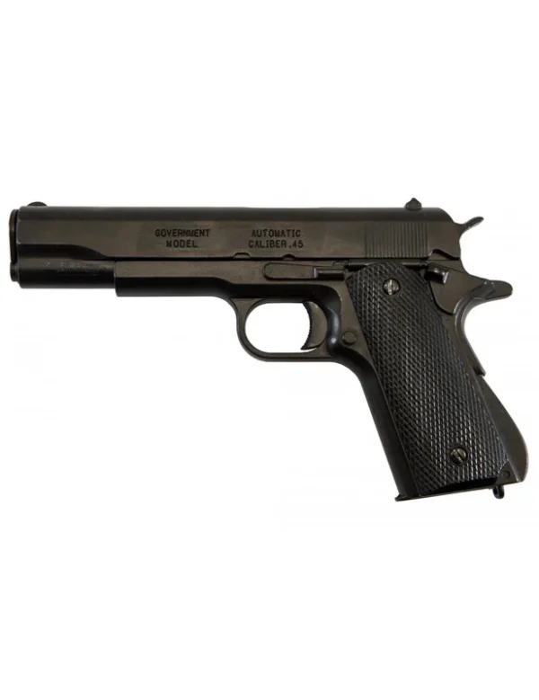PISTOLET 45 USA 1911 NOIR (IDEM P1227) NON DEMONTABLE