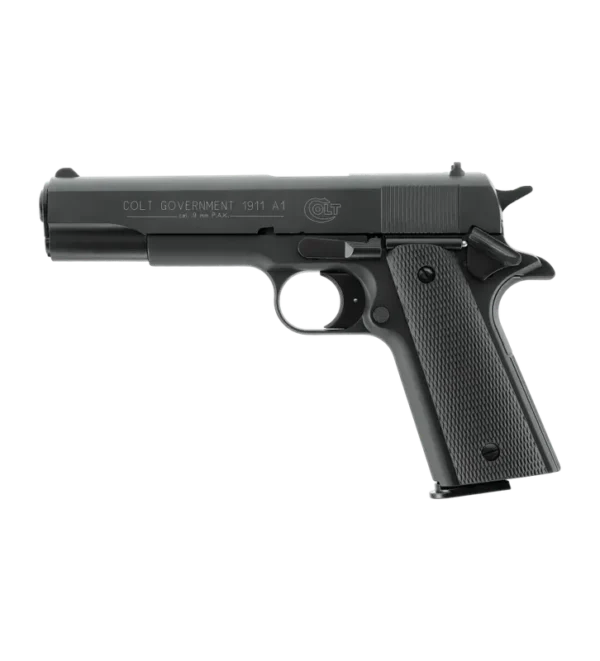 Pistolet blanc Colt Government 1911 A1 Noir – Cal. 9 mm PAK