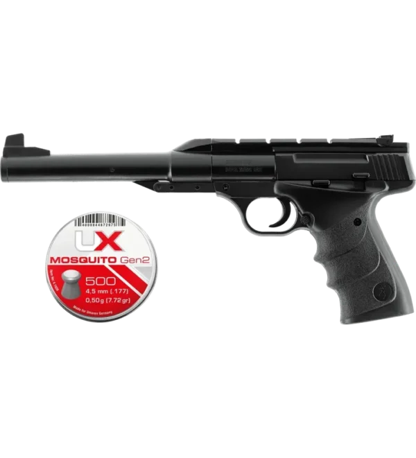Pistolet plombs Browning Buck Mark URX – Cal. 4,5 mm – 2 J + 500 Plombs