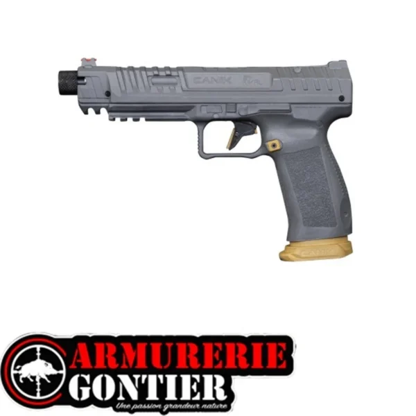 pistolet canik sfx competition co2 c50 silver/gold www.armureriegontier.fr