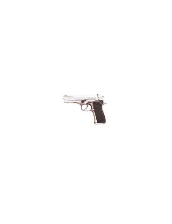 PISTOLET CHROME 9 MM