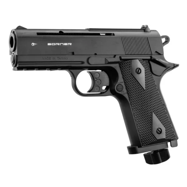 Pistolet CO2 culasse fixe BORNER WC 401 Cal. 4.5mm BB’s