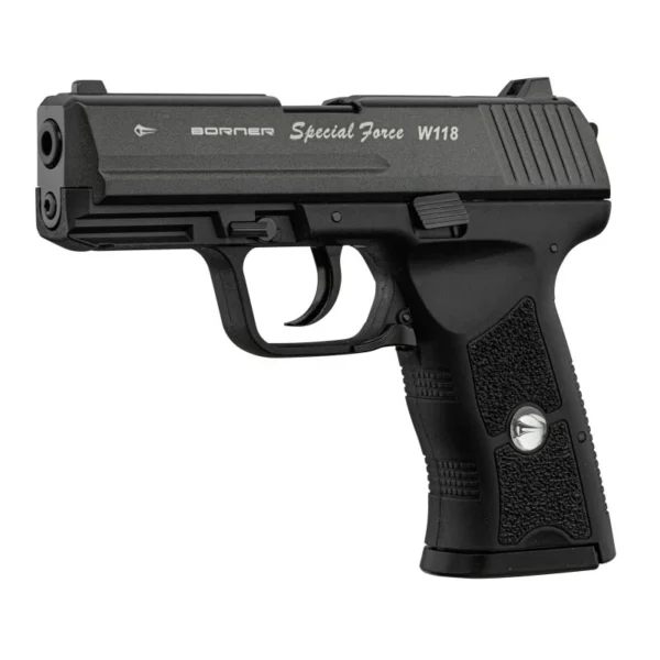 Pistolet CO2 culasse mobile BORNER W118 cal. 4.5mm BB’s