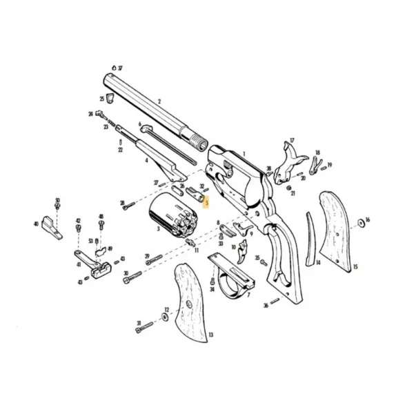 PISTON DE BOURRAGE 1858 PIETTA REF 442/IX | WesternGuns