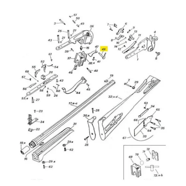 PIVOT DU LEVIER D’ARMEMENT SHARPS PEDERSOLI REF 800000214 | WesternGuns