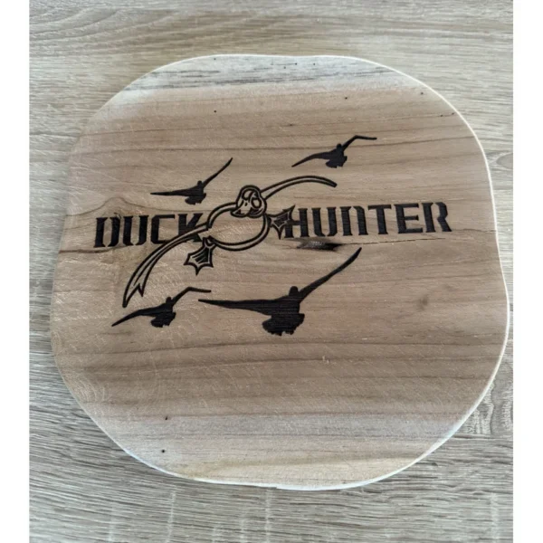 Planche en Tek Duck Hunter – Dessous de Plat Chasse & Décoration