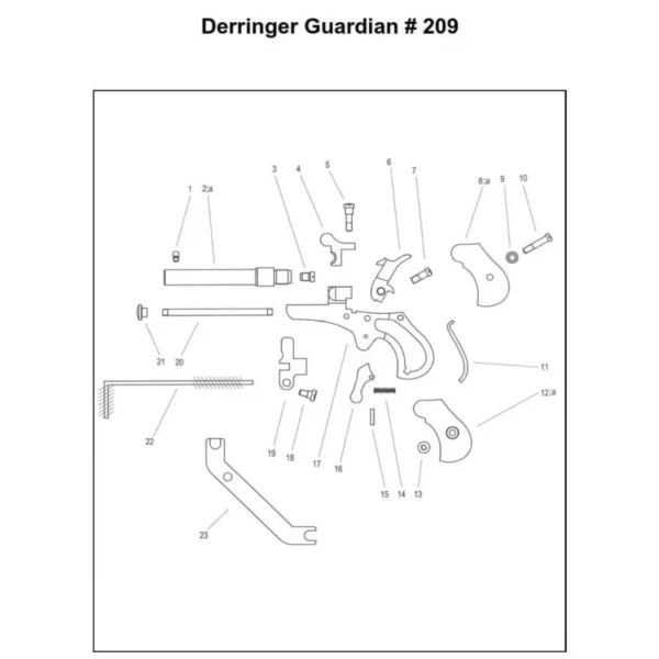 PLAQUETTE GAUCHE GUARDIAN PEDERSOLI REF 800003178 | WesternGuns