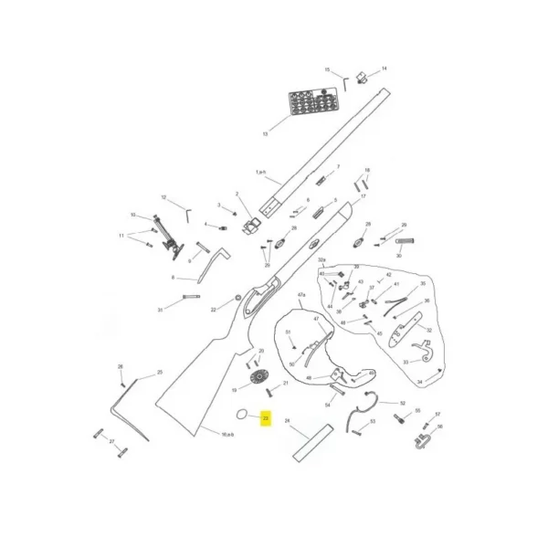 PLATE DE CLAVETTE GIBBS PEDERSOLI REF 800004397 | WesternGuns