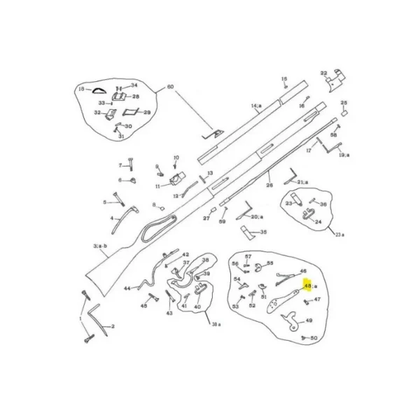PLATINE 1857 WUERTTEMBERGISCH PEDERSOLI REF 800002480 | WesternGuns