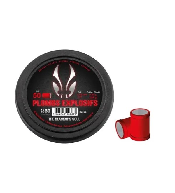 Plombs Explosif The Black Ops Soul à tête plate cal. 4,5 mm – Tout-Chasse.fr