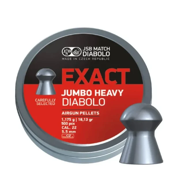 Plombs JSB Exact Diabolo Jumbo Heavy 5.52 mm 18.13 grain