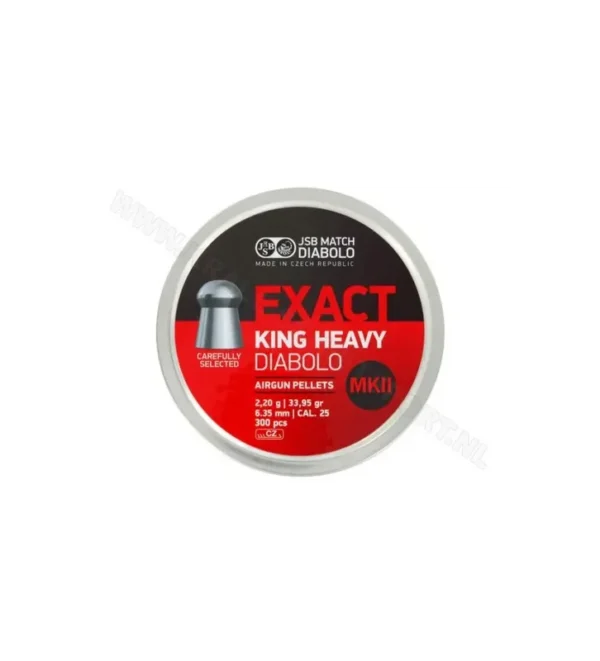 Plombs JSB Exact King Heavy MKII 6.35 mm 33.95 grain