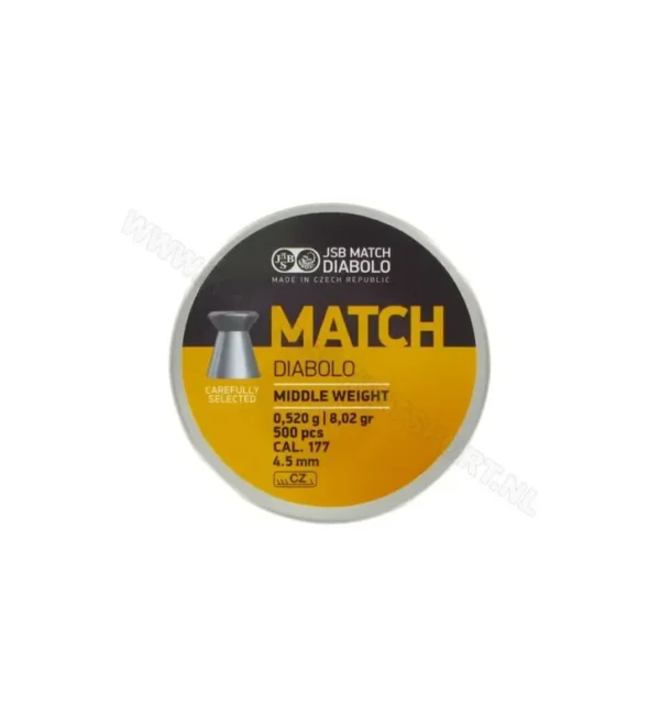 Plombs JSB Match Diabolo 4.5 mm 8.02 grain