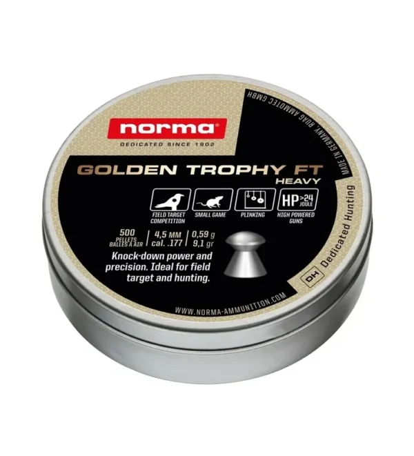 Plombs Norma GOLDEN TROPHY FT HEAVY 4,5mm – Tout-Chasse.fr