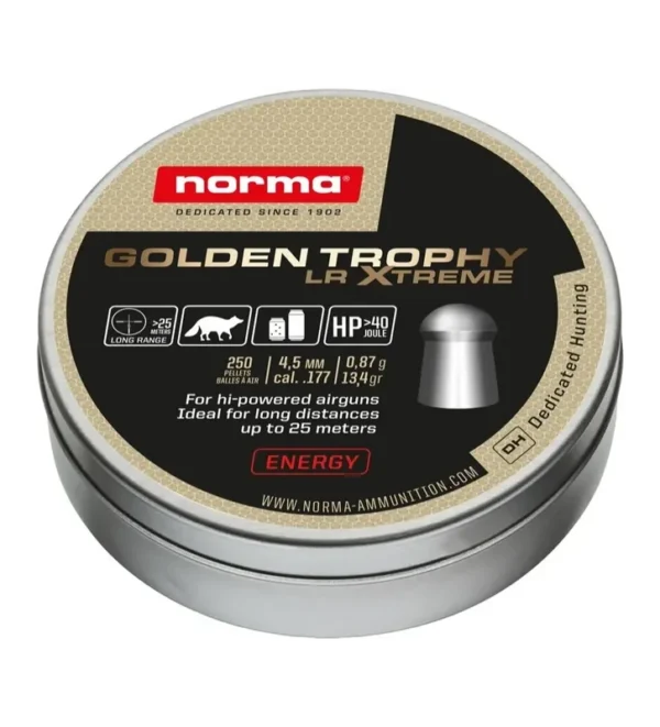 Plombs Norma GOLDEN TROPHY LR XTREME 5,5mm – Tout-Chasse.fr