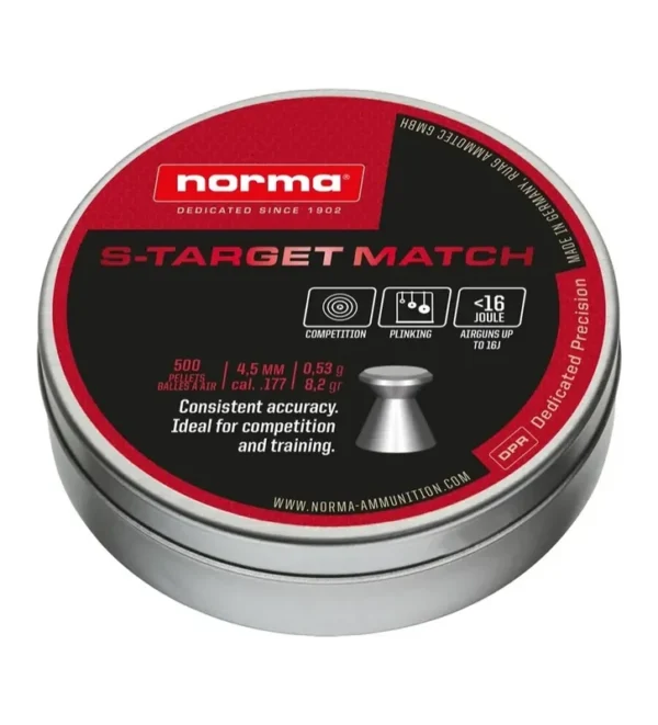 Plombs Norma S-TARGET MATCH 4,5mm – Tout-Chasse.fr
