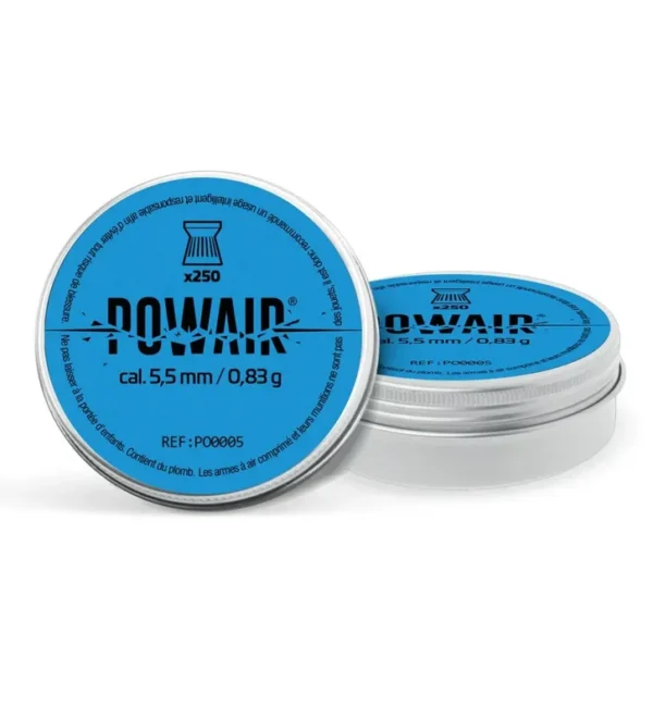 Plombs Plats Powair – Cal. 5,5 mm x250 – Tout-Chasse.fr
