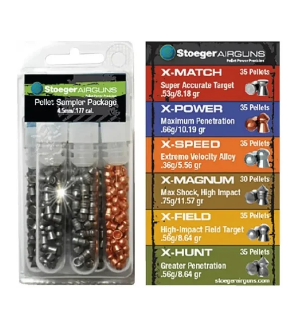 Plombs Stoeger Airguns PAQUET TUBES DE PLOMBS DIFFERENTS 4.5mm – Tout-Chasse.fr