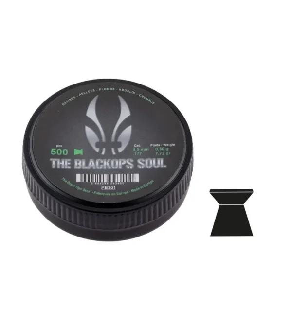 Plombs The Black Ops Soul à tête plate cal. 4,5 mm – Tout-Chasse.fr