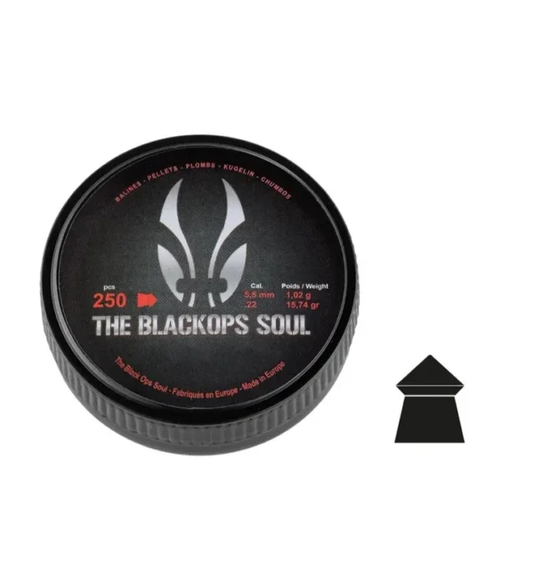 Plombs The Black Ops Soul à tête pointue cal. 5,5 mm – Tout-Chasse.fr