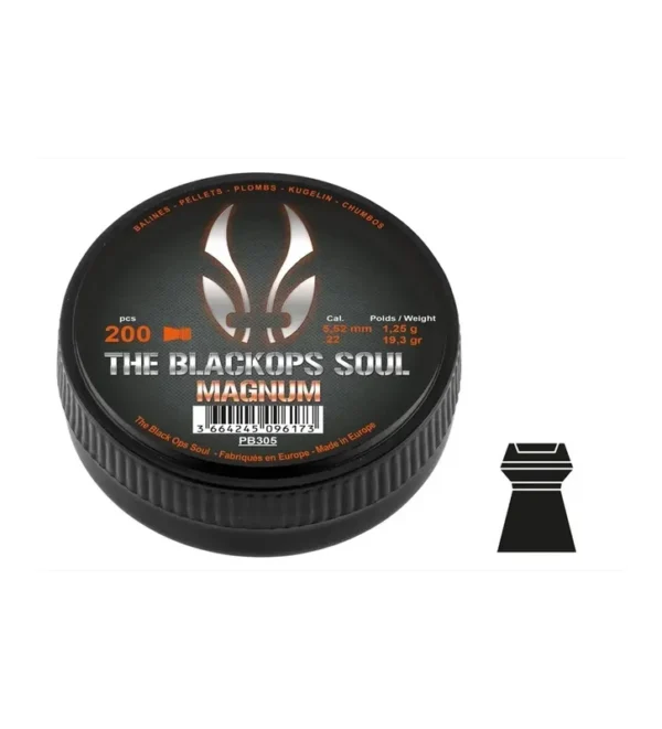 Plombs The Black Ops Soul MAGNUM Cal. 5,5 mm – Tout-Chasse.fr