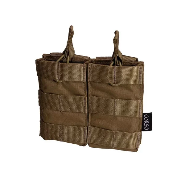 Poche porte-chargeurs double M4 Dagger MOLLE Coyote – Corso Tactical