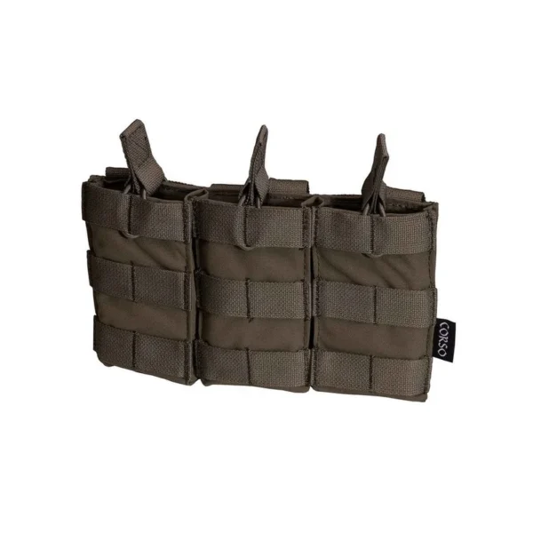 Poche porte-chargeurs triple M4 Dagger MOLLE Ranger Green – Corso Tactical