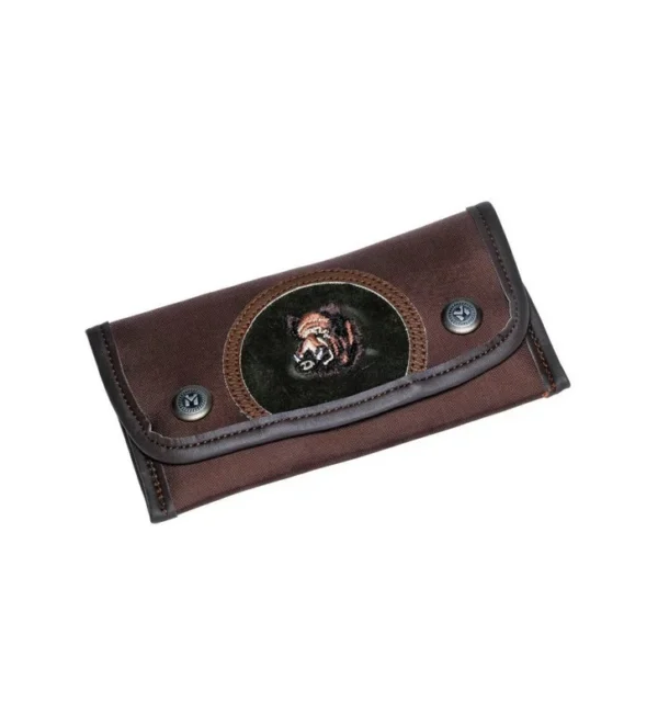 Pochette balles garelle toile 10 tubes broderie sanglier – Tout-Chasse.fr