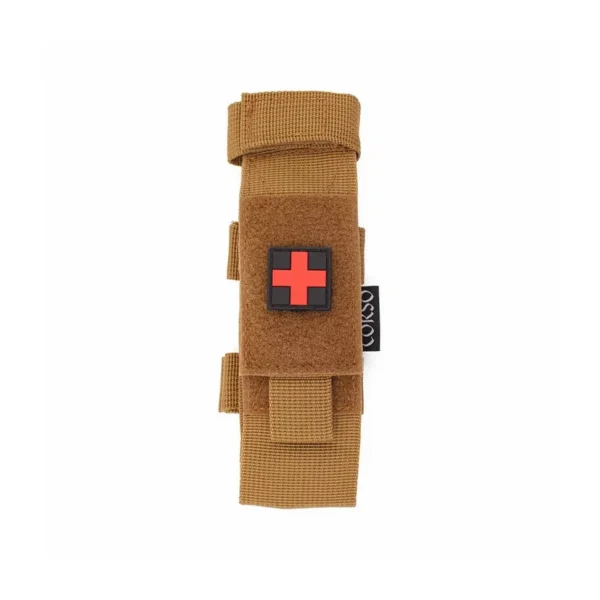 Pochette porte-tourniquet et ciseaux MOLLE Coyote – Corso Tactical