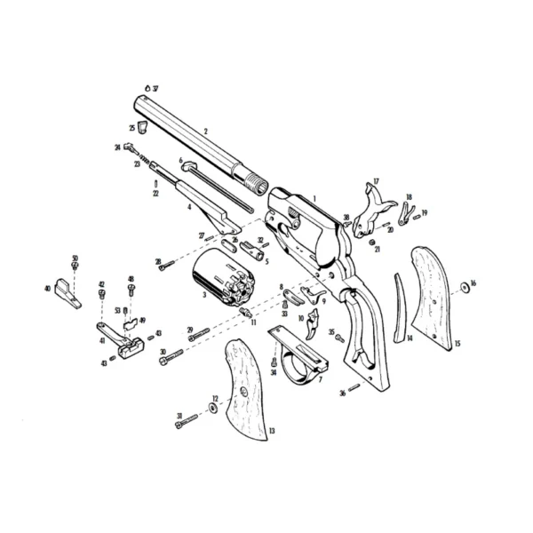 PONTET NICKELE 1858 PIETTA REF A435/IX | WesternGuns