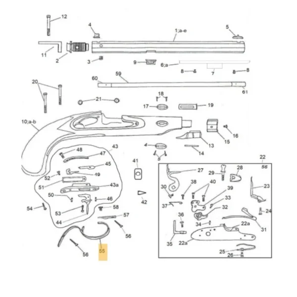 PONTET POUR CHARLES MOORE REF 800003069 | WesternGuns