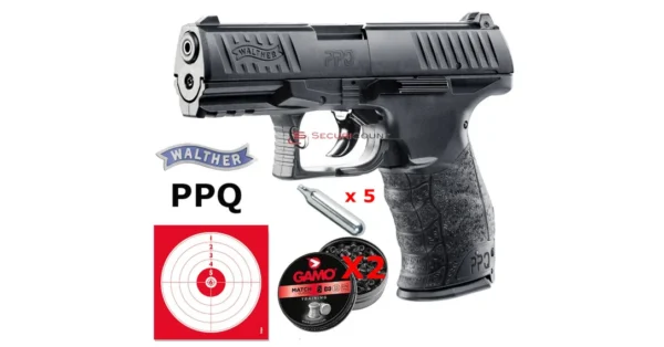 Pack pistolet à plombs Walther PPQ UMAREX 4.5mm – Tir de loisir/Pistolet à plomb – securicount