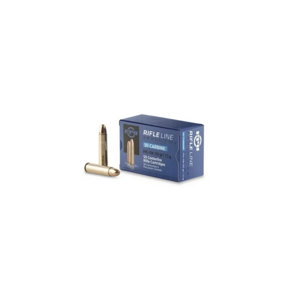 PPU Partizan Cartouches .30M1 110gr FMJ RN x50 – Tir Sportif – Catégorie C