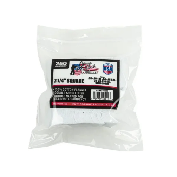 Pro Shot Patch Flanelle 100 % Coton – Patchs de nettoyage canon haute qualité