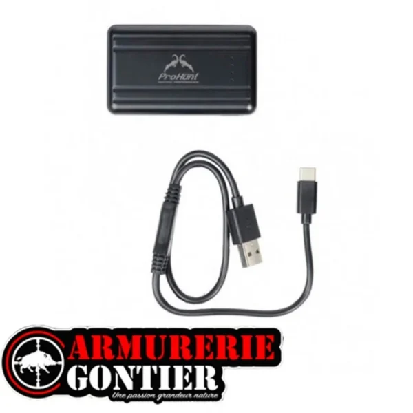 PROHUNT BATTERIE 3500 mAh POUR GANTS-ECHARPE- CHAUSSETTES PHAC055 sur www.armureriegontier.fr