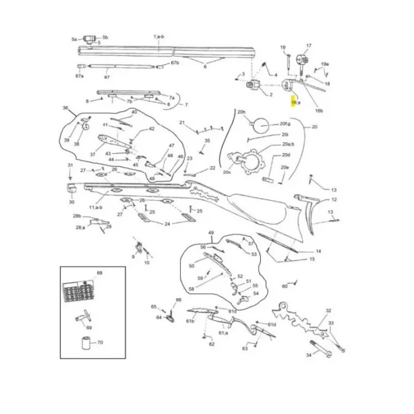 QUEUE DE CULASSE COMPLET TRYON CREEDMOOR PEDERSOLI REF 800002380 | WesternGuns