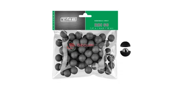 50 billes caoutchouc RBI cal.68 en sachet – T4E UMAREX – Munitions & Cartouches/Munitions de Défense – securicount