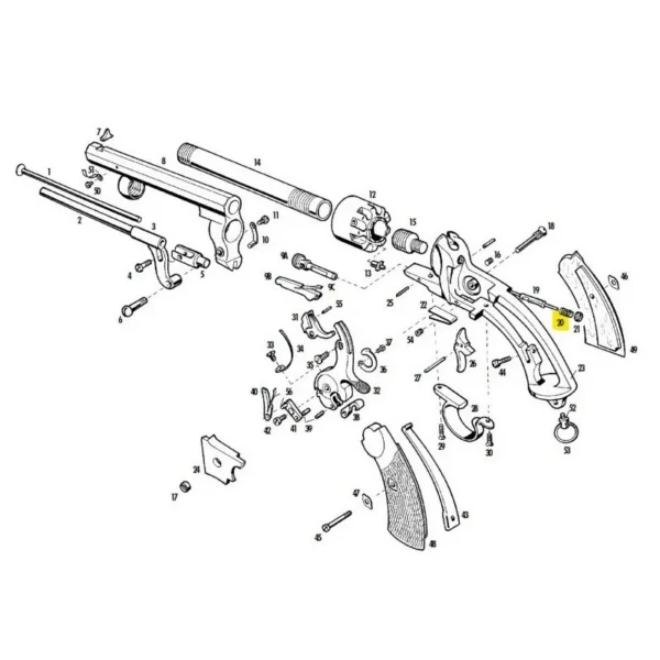 RESSORT ARRETOIR DE BARILLET LE MAT PIETTA REF 3031 | WesternGuns