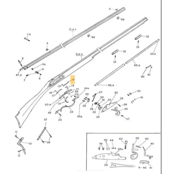 RESSORT DE DETENTE ANTERIEUR PEDERSOLI REF 800003671 | WesternGuns