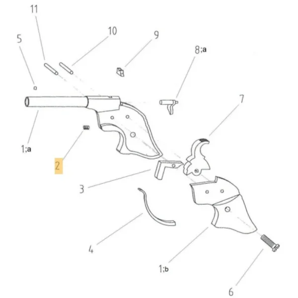 RESSORT DE DETENTE PEDERSOLI DERRINGER RIDER REF 800003715 | WesternGuns