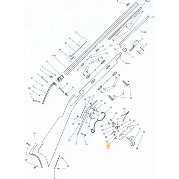 RESSORT DE GACHETTE PEDERSOLI MISSOURI HAWKEN REF 800003849 | WesternGuns
