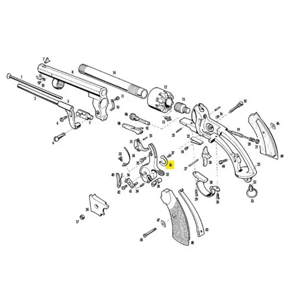 RESSORT DE PISTON LE MAT PIETTA REF 3027 | WesternGuns